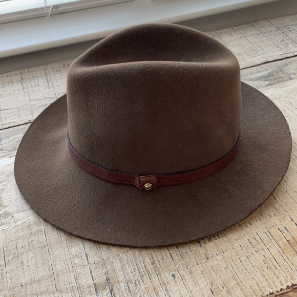 Rag & Bone floppy Brim Fedora. Wool with leather band. Small - Picture 2 of 3